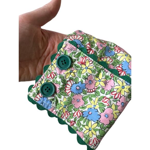 ANTHROPOLOGIE Odille Floral Scallop Trench Coat Size 8 - Picture 5 of 7